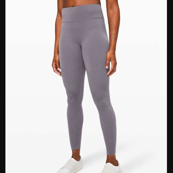 Lululemon Reveal Tight with Mesh Stripes Size 8 - Picture 2 of 11